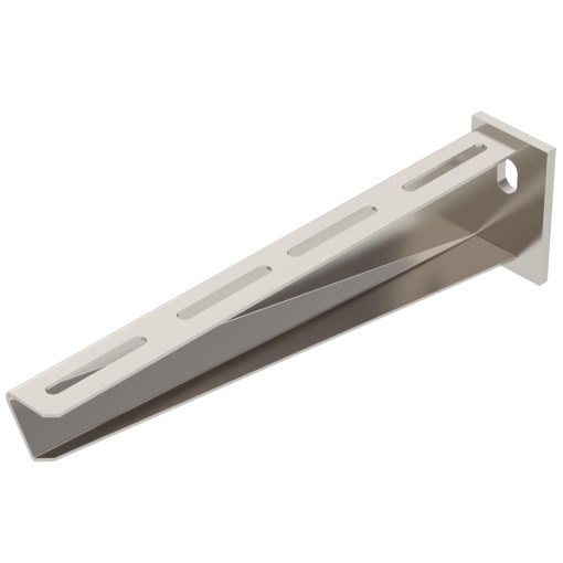 Consola mural com cabeça soldada B310mm Aço inoxidável, livre de ferrugem A2 1.4301 brilhante, pós-tratamento