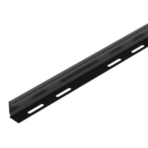 Separador para caminhos de cabos 45x2995 Aço PES135 - Poliéster preto RAL 9005