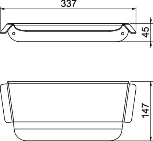 Cobertura de proteção Wallbox BasicKey 337x147x45 Aço inoxidável, livre de ferrugem 1.4301 A2 1.4301 lacado preto