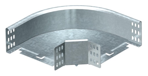 Ângulo 90 horizontal, com uniões curvas 85x100 Aço galvanizado pelo método Sendzimir