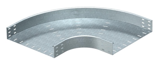 Ângulo 90 horizontal, modelo redondo 85x400 Aço galvanizado pelo método Sendzimir