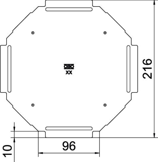 Tampa para cruzeta B100mm Aço galvanizado pelo método Sendzimir zinco