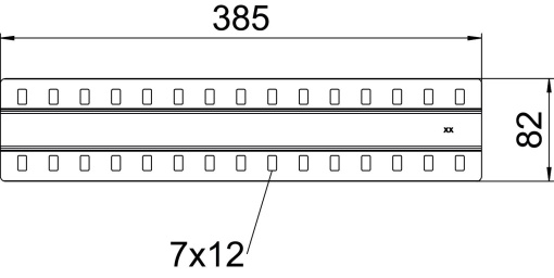 Régua tapa juntas larga, com parafusos B400mm Aço galvanizado pelo método Sendzimir zinco