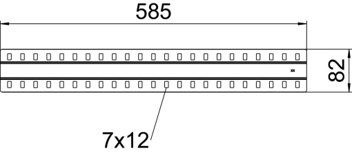 Régua tapa juntas larga, com parafusos B600mm Aço galvanizado pelo método Sendzimir zinco