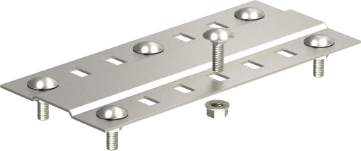 Régua tapa juntas larga, com parafusos B100mm Aço inoxidável, livre de ferrugem A2 1.4301 brilhante, pós-tratamento