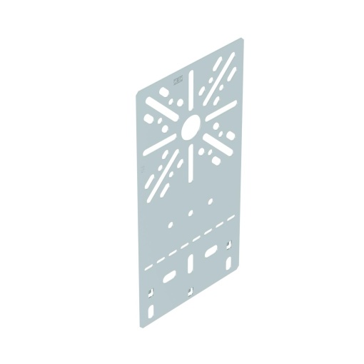 Placa de montagem modelo plano 235x120 Aço Galvanização continuazincoalumínio, Double Dip