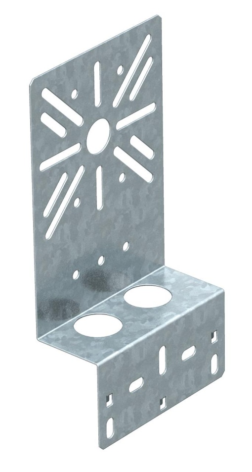 Placa de montagem angular, pequeno 210x120 Aço Galvanização continuazincoalumínio, Double Dip