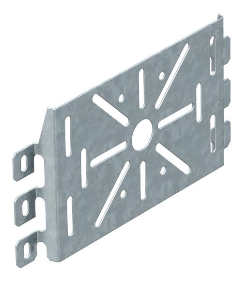 Placa de montagem universal, grande 225x115 Aço galvanizado pelo método Sendzimir
