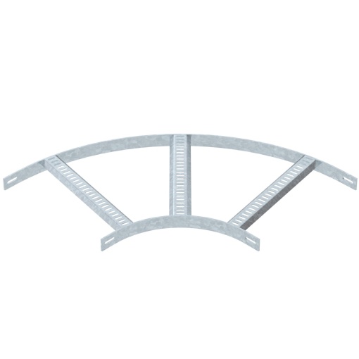 Ângulo 90 com degrau trapézio B410mm Aço galvanizado por imersão a quente após maquinação