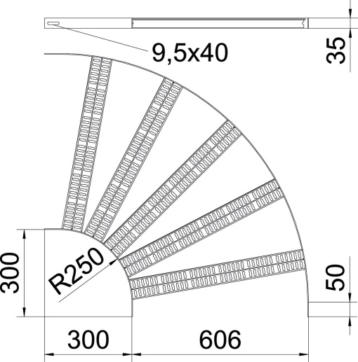Ângulo 90 com degrau Z B606mm Aço imprimado a solda