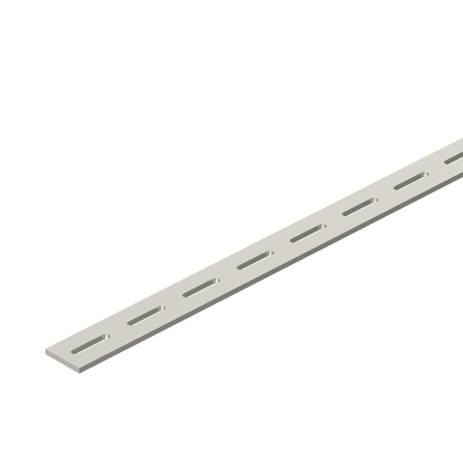 Perfil de suspensão perfurado 40x5x3000 Aço inoxidável, livre de ferrugem A2 1.4301 brilhante, pós-tratamento aço inoxidável