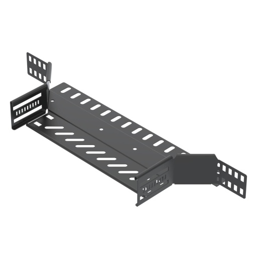 Derivação simples para caminho de cabos em chapa 60x300 Aço PES135 - Poliéster preto RAL 9005