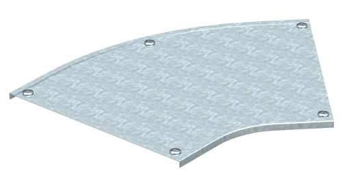 Tampa para ângulo de 45º com ferrolhos, para RB 45 500 B500mm Aço galvanizado pelo método Sendzimir