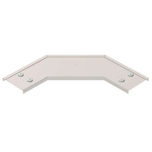 Tampa para ângulo de 90º quadrada, para RB 90 100 B100mm Aço inoxidável A4 1.4571 brilhante, pós-tratamento