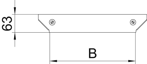 Tampa para derivação simples para RAAM 600 B600mm Aço galvanizado pelo método Sendzimir
