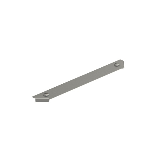 Tampa para derivação simples para RAAM 400 B400mm Aço inoxidável, livre de ferrugem A2 1.4301 brilhante, pós-tratamento