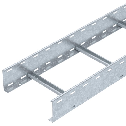 Caminho de cabos tipo escada degrau não perfurado, soldado 110x300x3000 Aço Galvanizado por imersão a quente após maquinação 85µm zinco