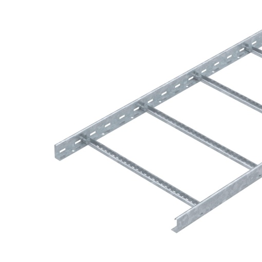 Caminho de cabos tipo escada perfurado, com degrau VS 60x600x6000 Aço Galvanizado por imersão a quente após maquinação 85µm zinco