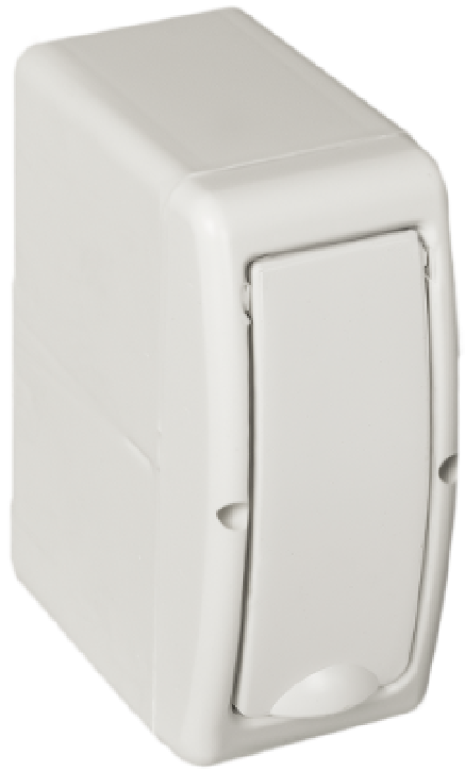 Surface distribution board, 2 modules.