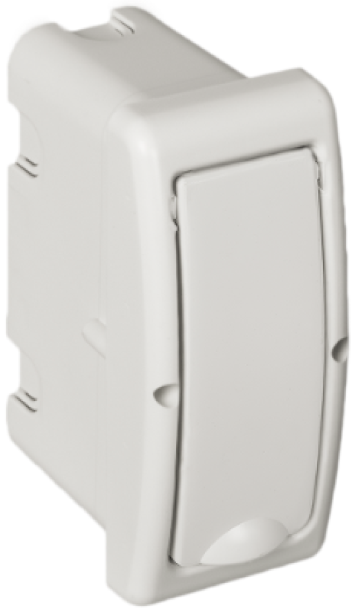 Flush distribution board, 2 modules.