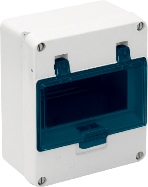 Sealed distribution box. 6 modules.