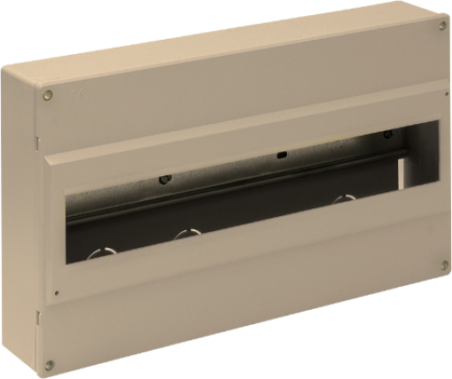 Surface distribution board, 18 modules. 704