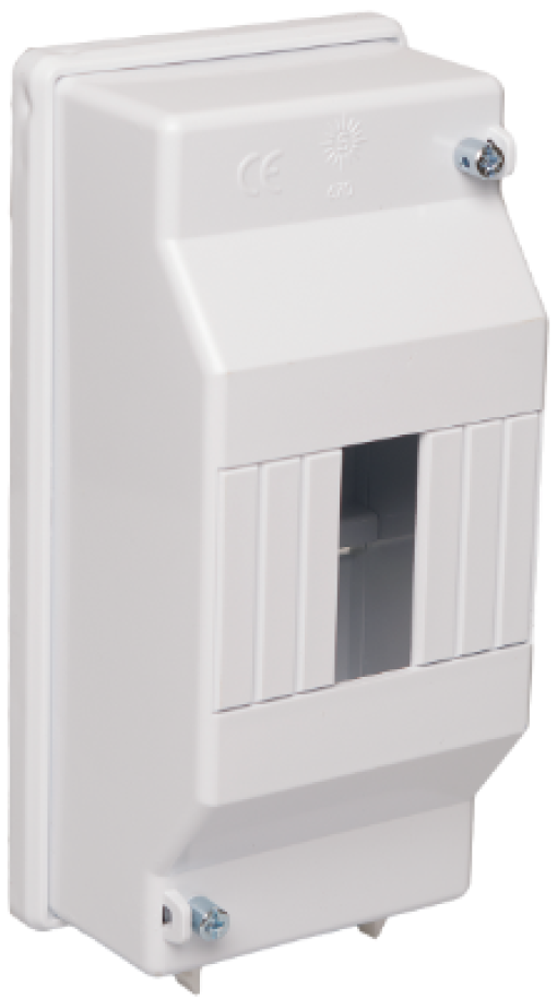 Surface distribution board, 4 modules. 670B