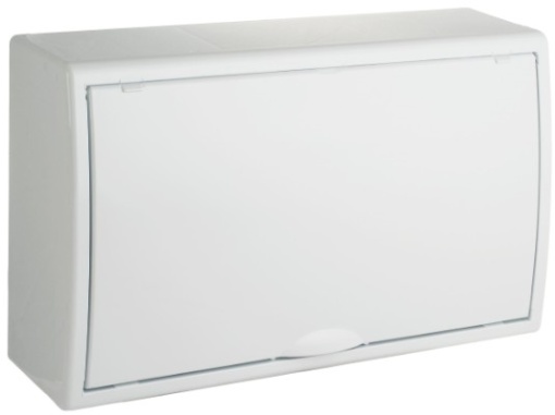 Surface distribution board, 18 modules. 8704