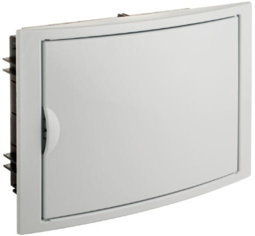 Flush distribution board, 14 modules.