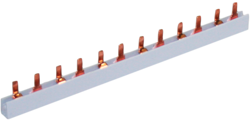 Pente bipolar, secção 10 mm², 63 A, comprimento 1 m.