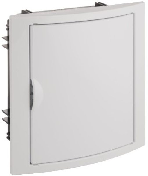 Flush distribution board, 8 modules.