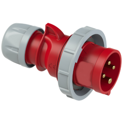 Ficha industriais móvel  3P+T, 16A,400V, IP67