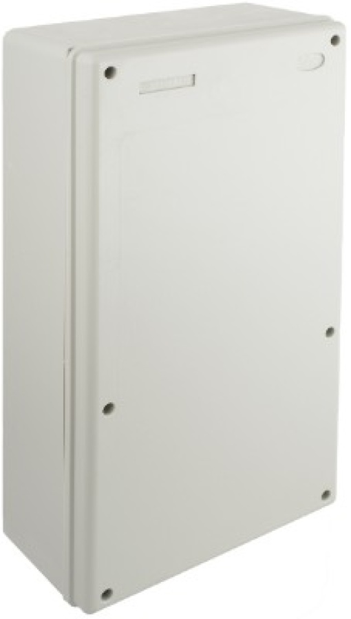 Connection sealed box without cones. Grey colour. External dimensions 270x500x140 mm Internal dimensions 263 x 493 x 129 mm