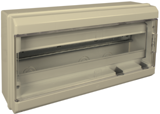 Surface distribution board, 18 modules. 704CMT