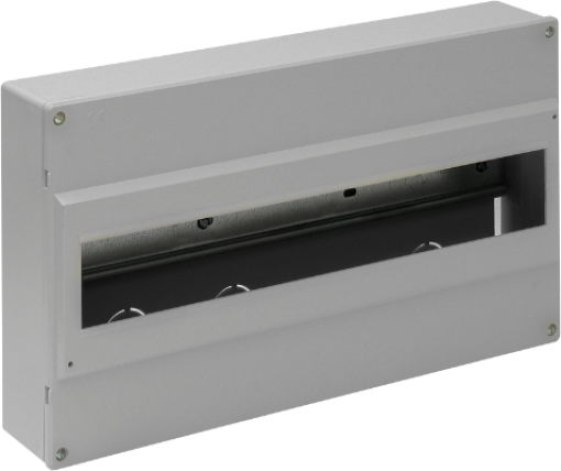 Surface distribution board, 18 modules.