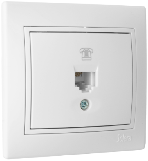 Telephone socket RJ11. Monoblock.