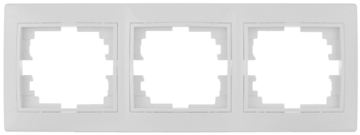 Quadro horizontal para 3 elementos. Branco.