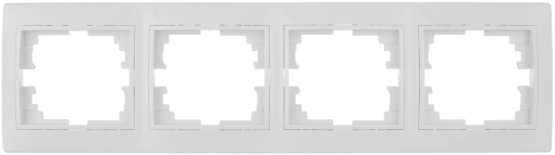 Quadro horizontal para 4 elementos. Branco. Molduras horizontais.