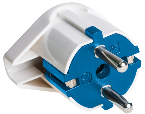 2P + T plug Solera, 16A 250V~. White color.