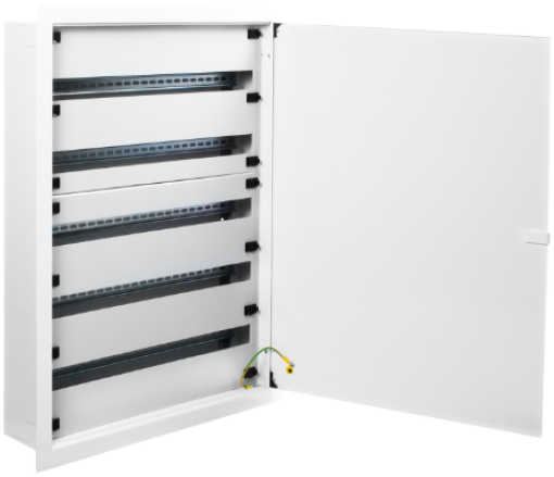 Armários metálicos de distribuição de encastrar. 165 elementos