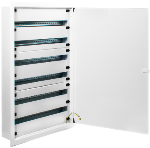 Armários metálicos de distribuição de encastrar. 198 elementos