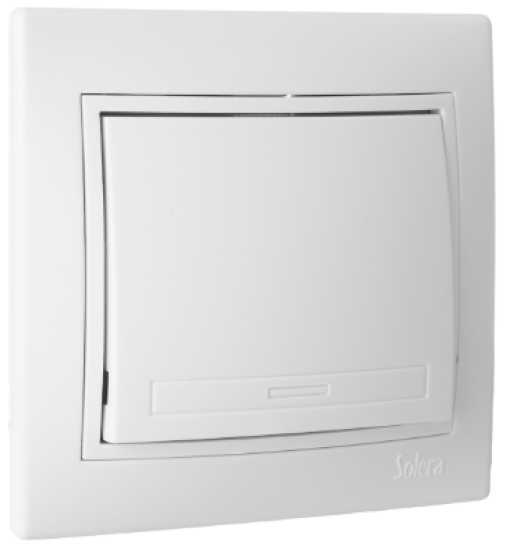 Interruptor bipolar 10AX 250V ~. Monobloc. Para encastrar.