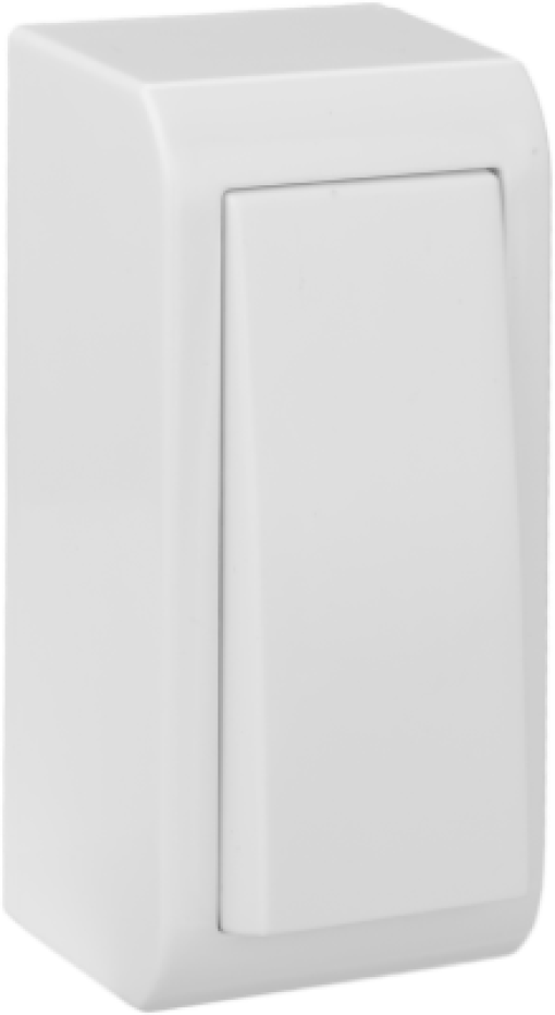 Botão de pressão estreito 10A 250V. De superfície.