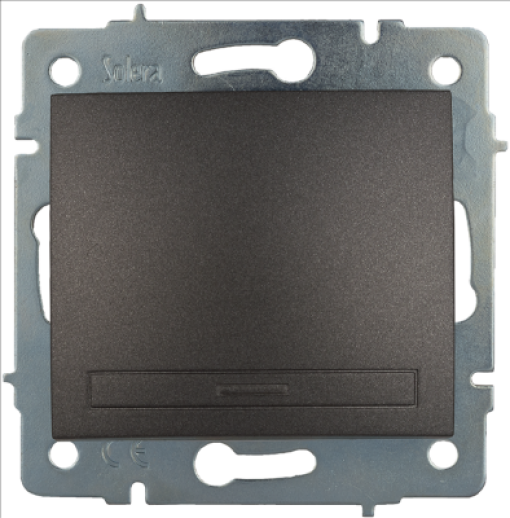 Interruptor. 10AX 250V ~ Grafite   Para encastrar