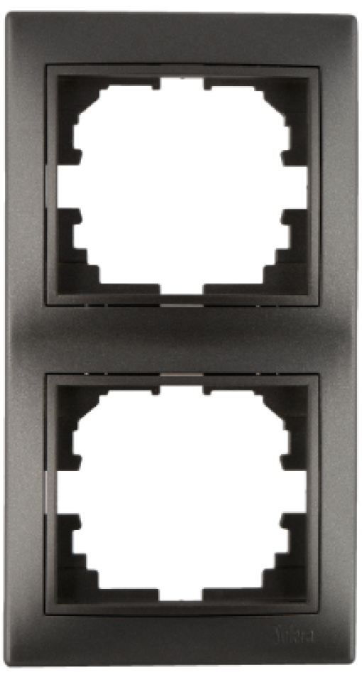 Quadro vertical para 2 elementos. Grafite