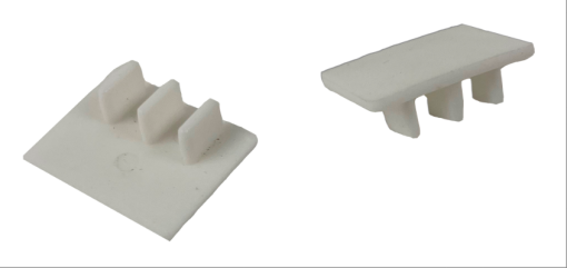 End cap for two-pole pin busbar