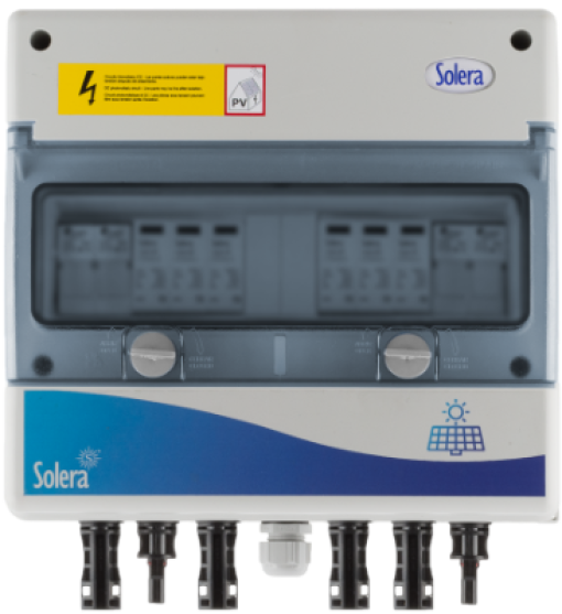 DC string protection panel (2 inputs - 2 outputs)