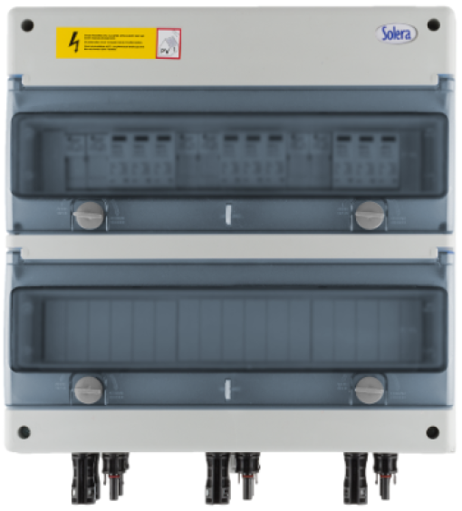 DC string protection panel (3 inputs - 3 outputs)