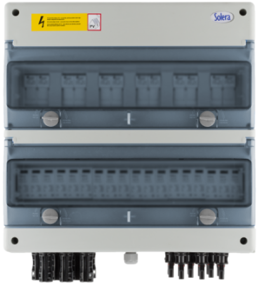 DC string protection panel (6 inputs - 6 outputs)