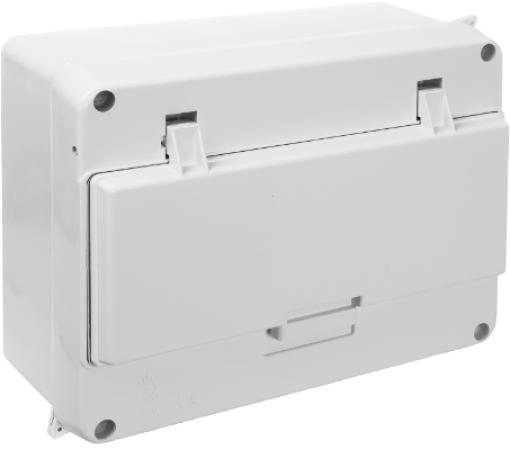 Sealed distribution box. 12 modules. IP54.